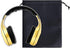 BCP 3pcs 7.5x9 Black Color PU Leather Double Drawstring Protection Headphone Pouch Bag