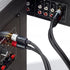 Amazon Basics 2 RCA Audio Cable, 15 Feet, for Amplifier, Active Speakers, Gold-Plated Plugs, Black