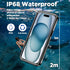 iPhone 15 Plus Case, Magnetic Waterproof with Built-in Screen Protector, Dustproof Heavy Duty Cover, 6.7 Inch, Black