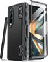 i-Blason Cosmo Series Case for Samsung Galaxy Z Fold 4 with Pen Holder 5G (2022), Frosted Stylish Bumper