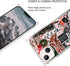 Retro Aesthetic Christmas Holiday Collage Case for iPhone 13, Gingerbread and Tree Pattern, Unique TPU Bumper Cover for