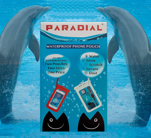 2 Packs Waterproof Cell Phone Cases with Lanyards - IPX8 Dry Bag Large & Standard Holders for Water Activity Phone