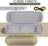 for Beats Pill Wireless Bluetooth Speaker Hard Protective Case with Shoulder Strap, Portable Travel Case Replacement (Champagne Gold Case) - co2CREA