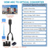 192KHz 3.4ft/1.05m Dolby/DTS 5.1 HDMI ARC to Optical Audio Converter for TV to Soundbar, Plug & Play ARC to Optical