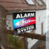Alarm Deterrent Stickers - System Electronic Police Beacon - Pack of 12, Dimensions 8.5 x 5.5 cm