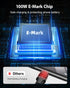 15FT 100W 1Pack, 17/16/15/Pro S23/Switch/More USB C to C Cable Extra Long USB C Cable Fast Charging,USB C to USB C