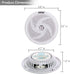 Pyle Marine Speakers - 4 Inch 2 Way Waterproof Outdoor Audio Stereo Sound System, 100 Watt Power, 1 Pair, White