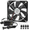 140mm x 25mm Computer Fan with AC Plug 12v dc 110v 240v