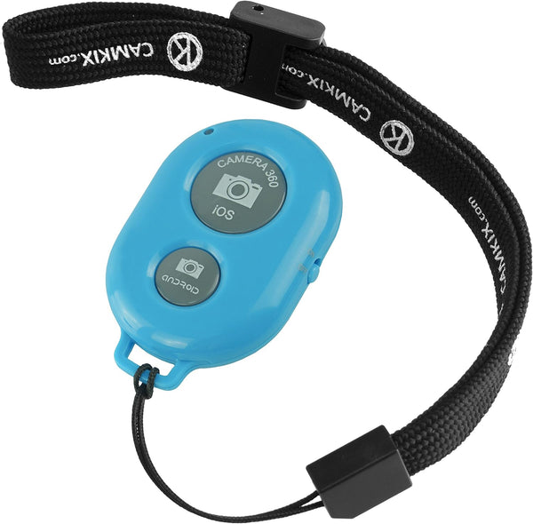 CamKix Wireless Camera Shutter Remote Control for Smartphones, Create Amazing Photos and Selfies (Blue)