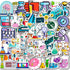 100 PCS Funny Science Laboratory Stickers for Kids, Teens, Adults - Waterproof Vinyl Stickers for Various Uses