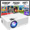 Mini Video Projector, 1080P Supported, Portable Outdoor Movie Projector, 176" Display for Home Entertainment,