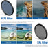 NEEWER 58mm Lens Filter Kit with Mobile Phone Lens Clip, CPL, ND32, 6 Point Star Filter, 4 Graduated Filters for iPhone