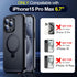 Ultra Magnetic for iPhone 15 Pro Max Waterproof Case with Sturdy Stand, Built-in Screen & Lens Protector [IP68