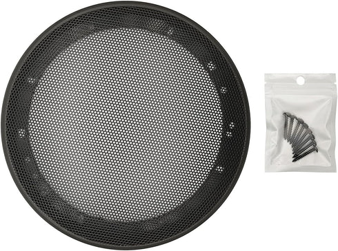 6.5" Speaker Grill Covers, Car Speaker Subwoofer Guard Protector, ABS Plastic Frame with Metal Mesh, Black - 2Pcs