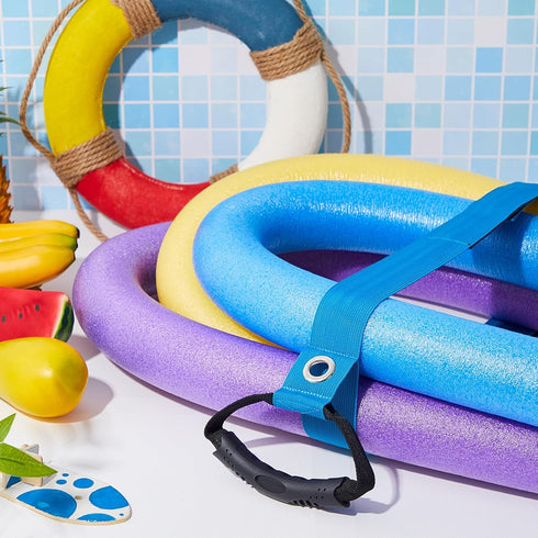 2 Pcs Pool Noodles Storage Organizers with Handles for Hanging and Carrying Pool Noodles, Garden Hose, Blue