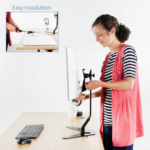 VIVO VESA Adapter Plate Bracket for Samsung CF591 Series Monitors, Compatible with 27 inch Curved Screen, Black