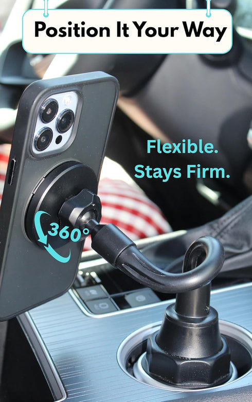 PTz Worlds Cup Phone Holder for Car, Magnetic Compatible with MagSafe, Secure Magnetic Mount, Stability-Enhanced