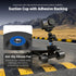 JJC 1/4" 4/3, 6/5 Pro/4, 13, Insta360 X5 Portable Camera Suction Cup Mount with Female Hole, Twist-Lock Vacuum Suction