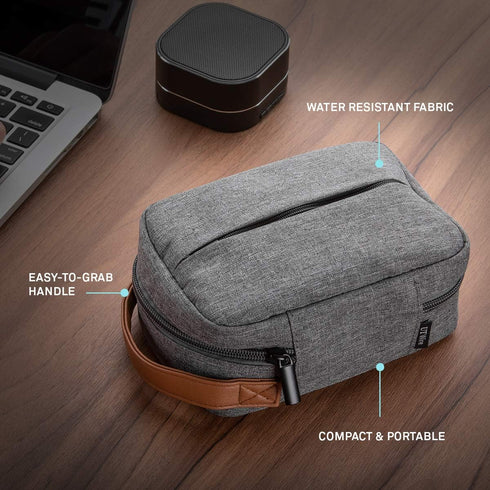 UT Wire Pocket for Gadgets Trifold Travel Case Organizer Pouch Padded for Electronics Accessories, Cables, Tech Gear