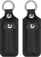 Veeloon Genuine Leather USB Flash Drive Holder 2 Pack, Anti Lost Small Protective