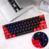 Fogruaden PBT Keycaps, Red and Black Keycaps 60 Percent, OEM Profile Custom Set for Cherry MX Switch Keyboard