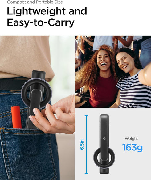 Spigen S570W MagSafe Selfie Stick Tripod Stand with Bluetooth Remote Control, 24" Extendable for iPhone 16/15/14/13