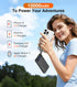 TEMINICE 2 10000mAh, 22.5W Pack, 17 16 15 etc(1 Power Bank with Built-in Cables PD Slim Portable Charger USB C Battery
