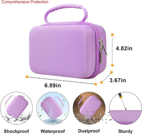Elonbo Carrying Case for Anchioo/Dylanto Kids Instant Print Camera, 1080P Instant Cameras Travel Bag with Mesh Pocket