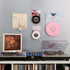 Record Props Vinyl Record Display - Combine Vinyl and Album Cover on Wall, Doubles as Now Playing Stand