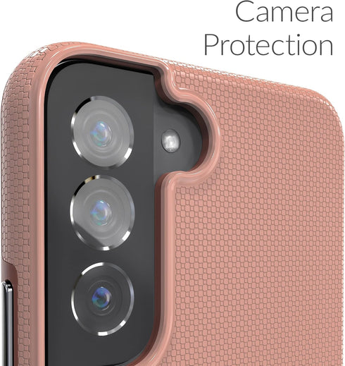 Crave Dual Guard Case for Samsung Galaxy S22, Shockproof Protection Dual Layer Case - Blush