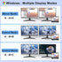 Aibilangose 2 USB C to Dual HDMI Adapter for Dell/HP/MacBook, HDMI Splitter Extended Display, Double hdmi for Monitors