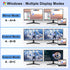 Aibilangose 2 4K@60Hz Dual HDMI Adapter for Monitors, Double HDMI Splitter for dual monitors, Dual Monitor Adapter