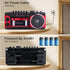 BAIJIALI Cassette Portable Player with AM/FM/SW Radio & BT, Boombox for Home and Travel, Record from Radio, Play via