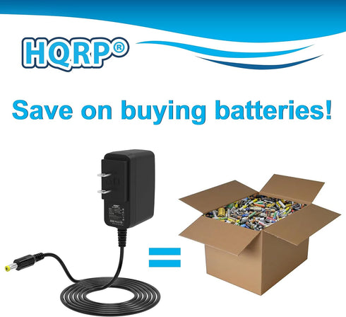 HQRP 6V AC Adapter for Sony AC-6013 RDP-M5IP RDP-M7iP Portable Speaker Dock, 6 Ft Long Cord