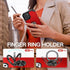 IDweel iPhone 15 Plus Case: 2-in-1 Shockproof Cover with Screen Protector, 360° Ring Holder, Camera Lens Protector, Red.