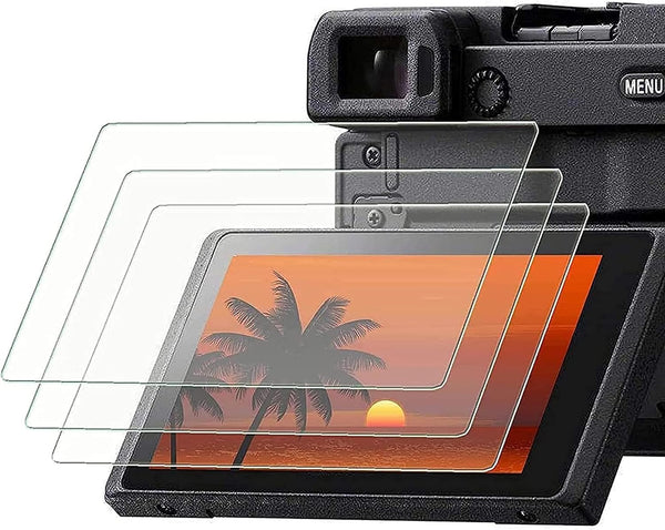PCTC 0.3mm 9H Hardness Tempered Glass Screen Protector for Sony alpha A6600 A6100 A6400 A6000 A6300 A5000 Nex-7 NEX-6