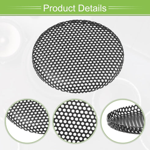 ACROPIX Universal 1.5 Inch Speaker Grills Mesh for Audio Subwoofer, Pack of 2, Black