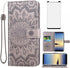 Phone Case for Samsung Galaxy Note 8, Wallet Cases with Tempered Glass Screen Protector, Leather Slim Flip Cover
