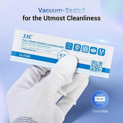 Upgraded Camera Sensor Cleaning Kit with Built-in Light Cleaner Handle & 10PCS 24MM Sensor Cleaning Swabs