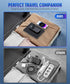 UYAYOHU Portable Charger 15000mAh, Fast Charging Battery Pack with Built-in AC Wall Plug and 2 Output Cables, LED