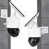 Uogw Corner Wall Mount Bracket for Eufy Security SoloCam S340, Maximum 270° Coverage, Reducing Blind Spots