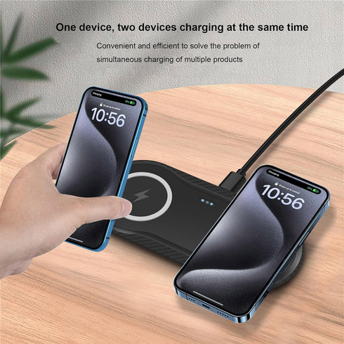 Wireless Charging Pad, 30W Dual Wireless Charging Pad for iPhone 15 14 13 12 XR, Galaxy S24 S23 S22 S10, Google Pixel 8