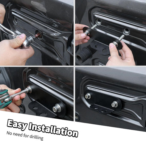 Tailgate Hinge CB Antenna Mount for Jeep Wrangler JL & Unlimited 2018-2023