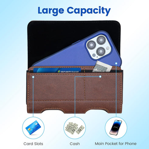 Mopaclle Phone Holster with Belt Clip for Samsung Galaxy S25 Ultra S24 Ultra S23 S22 Ultra, Cell Phone Belt Holder with