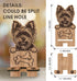 Dog Theme Wooden Phone Holder - Yorkshire Terrier - Charging Station for E-Book, Smart Phones, Tablets, Desktop