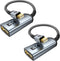 WARRKY 4K Mini DisplayPort to HDMI Adapter 2 Pack, Gold-Plated Plug, Aluminum Case, Compatible with MacBook Air/Pro,