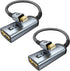 WARRKY 4K Mini DisplayPort to HDMI Adapter 2 Pack, Gold-Plated Plug, Aluminum Case, Compatible with MacBook Air/Pro,