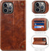 SINIANL Compatible iPhone 12 Pro Max Leather Wallet Folio Case with Magnetic Closure and Kickstand Card Slots