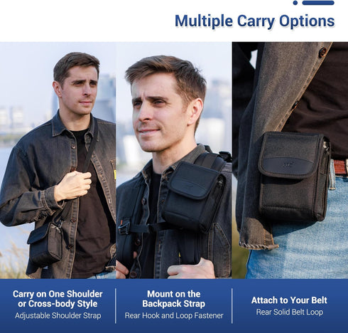 JJC Travel Carrying Camera Case Pouch for Sony A6700, Fuji X100VI, Ricoh GR3x, and More