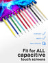 innhom 36 Pack Stylus Pens for Touch Screens, 2 in 1 Stylus and Black Ink Ballpoint Pens for iPad, iPhone, Tablets,